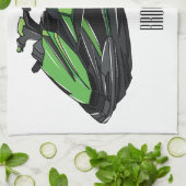 Jet ski Cartoon Illustration Geschirrtuch (Gefaltet)