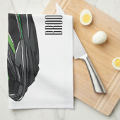 Jet ski Cartoon Illustration Geschirrtuch (Viertel Falte)