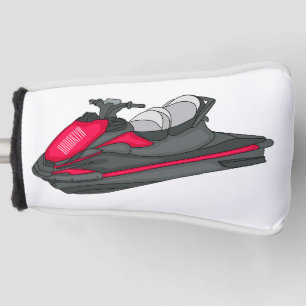 Jet ski Cartoon Illustration Golf Headcover