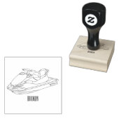 Jet ski Cartoon Illustration Gummistempel (Stempel)