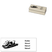 Jet ski Cartoon Illustration Gummistempel (Stempel)