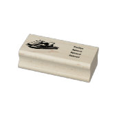 Jet ski Cartoon Illustration Gummistempel (Stempel)