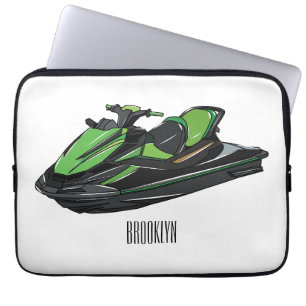 Jet ski Cartoon Illustration Laptopschutzhülle