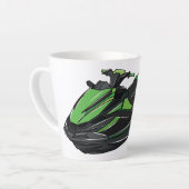 Jet ski Cartoon Illustration Milchtasse (Linke Ecke)
