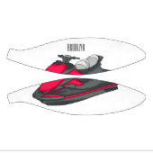 Jet ski Cartoon Illustration Mini Basketball (Panele)