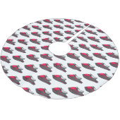 Jet ski Cartoon Illustration Polyester Weihnachtsbaumdecke (Schrägansicht)