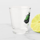 Jet ski Cartoon Illustration Schnapsglas (Links)