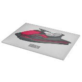 Jet ski Cartoon Illustration Schneidebrett (Ecke)