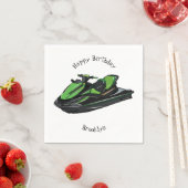 Jet ski Cartoon Illustration Serviette (Beispiel)