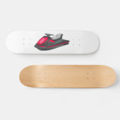 Jet ski Cartoon Illustration Skateboard (Horizontal)