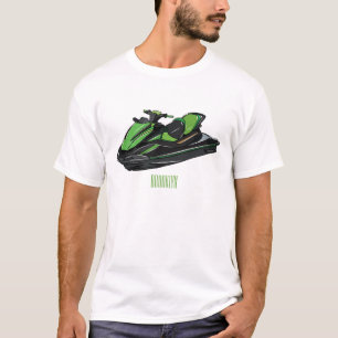 Jet ski Cartoon Illustration T-Shirt