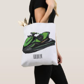 Jet ski Cartoon Illustration Tasche (Von Nahem)