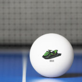Jet ski Cartoon Illustration Tischtennisball (Netto)