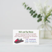 Jet ski Cartoon Illustration Visitenkarte (Stehend Vorderseite)