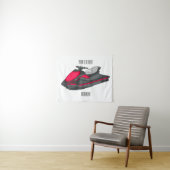 Jet ski Cartoon Illustration Wandteppich (Beispiel (Horizontal))
