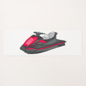 Jet ski Cartoon Illustration Yogamatte (Rückseite (Horizontal))