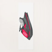 Jet ski Cartoon Illustration Yogamatte (Rückseite)
