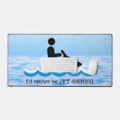Jet Ski Design Desk Mat Schreibtischunterlage (Tastatur & Maus)