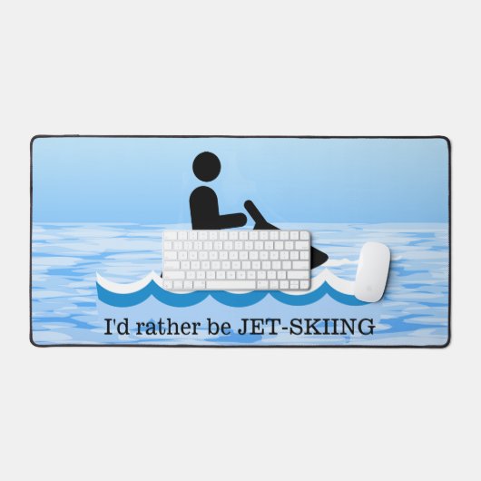 Jet Ski Design Desk Mat Schreibtischunterlage (Tastatur & Maus)