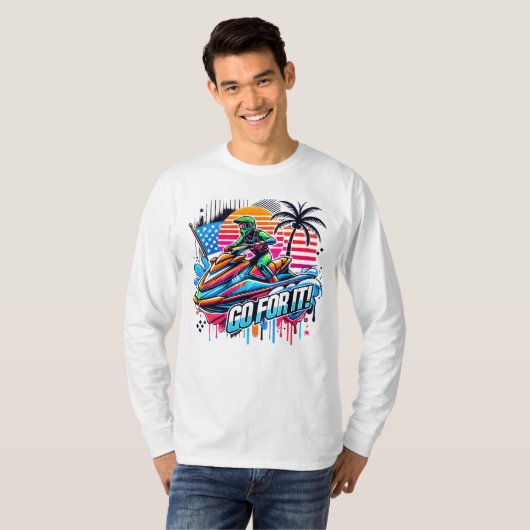 Jet ski design T-Shirt (Vorne ganz)
