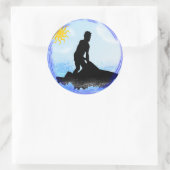 Jet Ski Dreams Runder Aufkleber (Tasche)