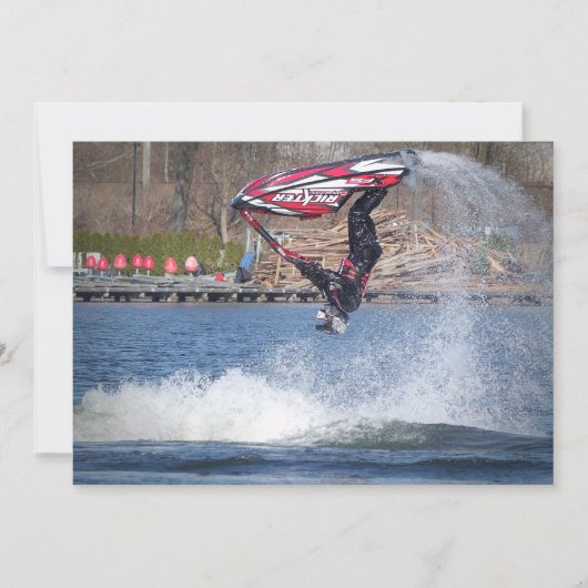 Jet Ski - Einladung (Vorderseite)