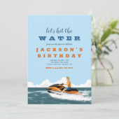 Jet Ski Einladungen (Stehend Vorderseite)