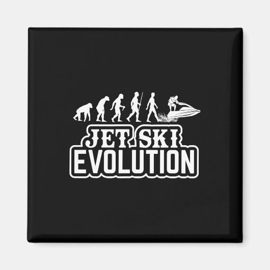 Jet Ski Evolution - Jet Ski Lovers Sport Swimmingp Magnet (Vorne)