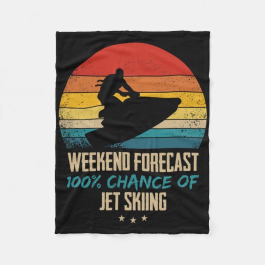 Jet Ski - Funny Jetski Fleecedecke (Vorderseite)