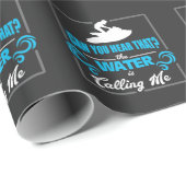 Jet-Ski-Geschenk-Idee das Wasser nennt Jetski Geschenkpapier (Rolleneckpunkt)