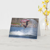 Jet Ski - Greeting Card Karte (Gelbe Blume)