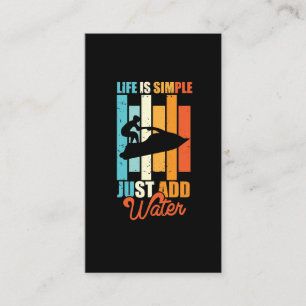 Jet Ski Hobby Wassersport Strandurlaub Visitenkarte