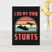 Jet Ski I do my own Stunts Jet Skifahren Wasserski Karte (Gelbe Blume)