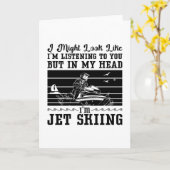 Jet Ski I könnte sehen Wasser Sport Jetski Jet Ski Karte (Gelbe Blume)