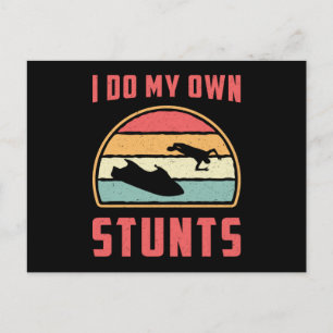 Jet Ski Ich Mache Meine Eigenen Stunts Jet Ski Was Postkarte