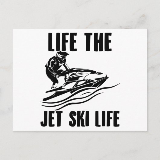 Jet Ski | Jet Ski Driving Summer Jet Boat Geschenk Postkarte (Vorderseite)