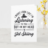 Jet Ski Jet Ski Jet Skifahren Wassersport Karte (Gelbe Blume)