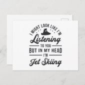 Jet Ski Jet Ski Jet Skifahren Wassersport Postkarte (Vorne/Hinten)