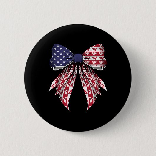 Jet Ski Jet Skiing 4. Juli US-amerikanische Flagge Button (Vorderseite)