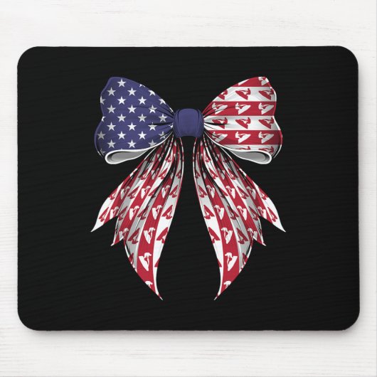 Jet Ski Jet Skiing 4. Juli US-amerikanische Flagge Mousepad (Vorne)