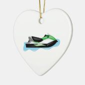 Jet-Ski Keramik Ornament (Links)