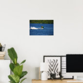 Jet Ski on Lake Poster (Heimbüro)