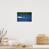 Jet Ski on Lake Poster (Küche)
