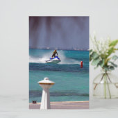 Jet Ski Paradise Briefpapier (Stehend Vorderseite)