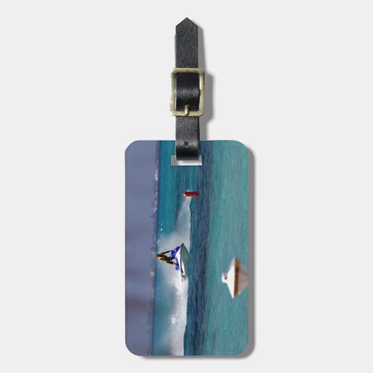 Jet Ski Paradise Gepäckanhänger (Vorderseite vertikal)