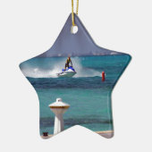 Jet Ski Paradise Keramikornament (Links)