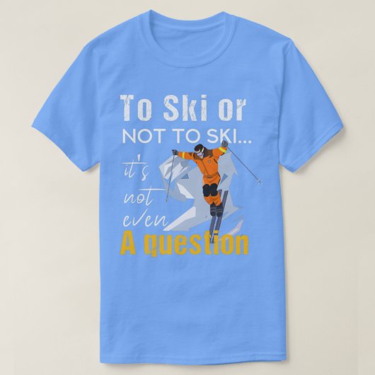 Jet Ski Resorts zum Ski oder nicht Ski T-Shirt (Design vorne)