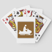 Jet Ski Sign Karten Spielkarten (Rückseite)