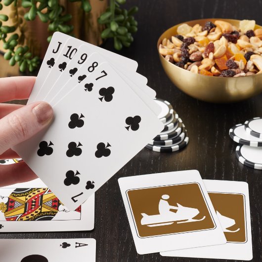 Jet Ski Sign Karten Spielkarten