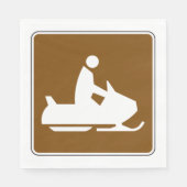 Jet Ski Sign Napkins Serviette (Vorderseite)